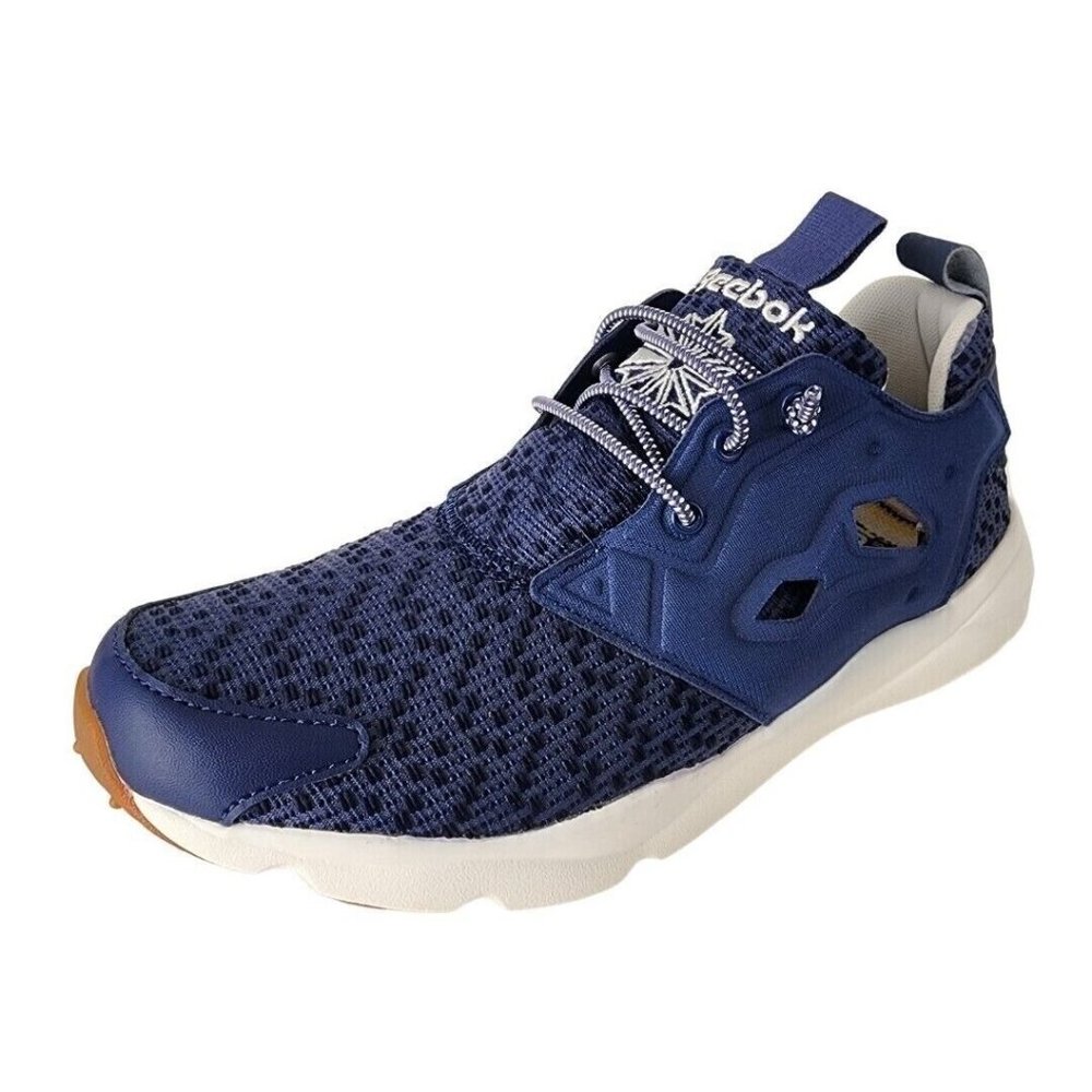 Reebok Women's Classic Furylite Off TG Shoes Sneaker Mesh Blue